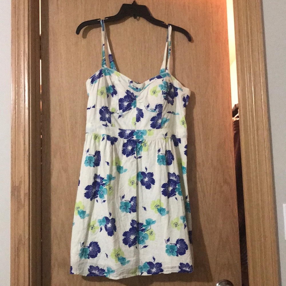 Short, floral sun dress